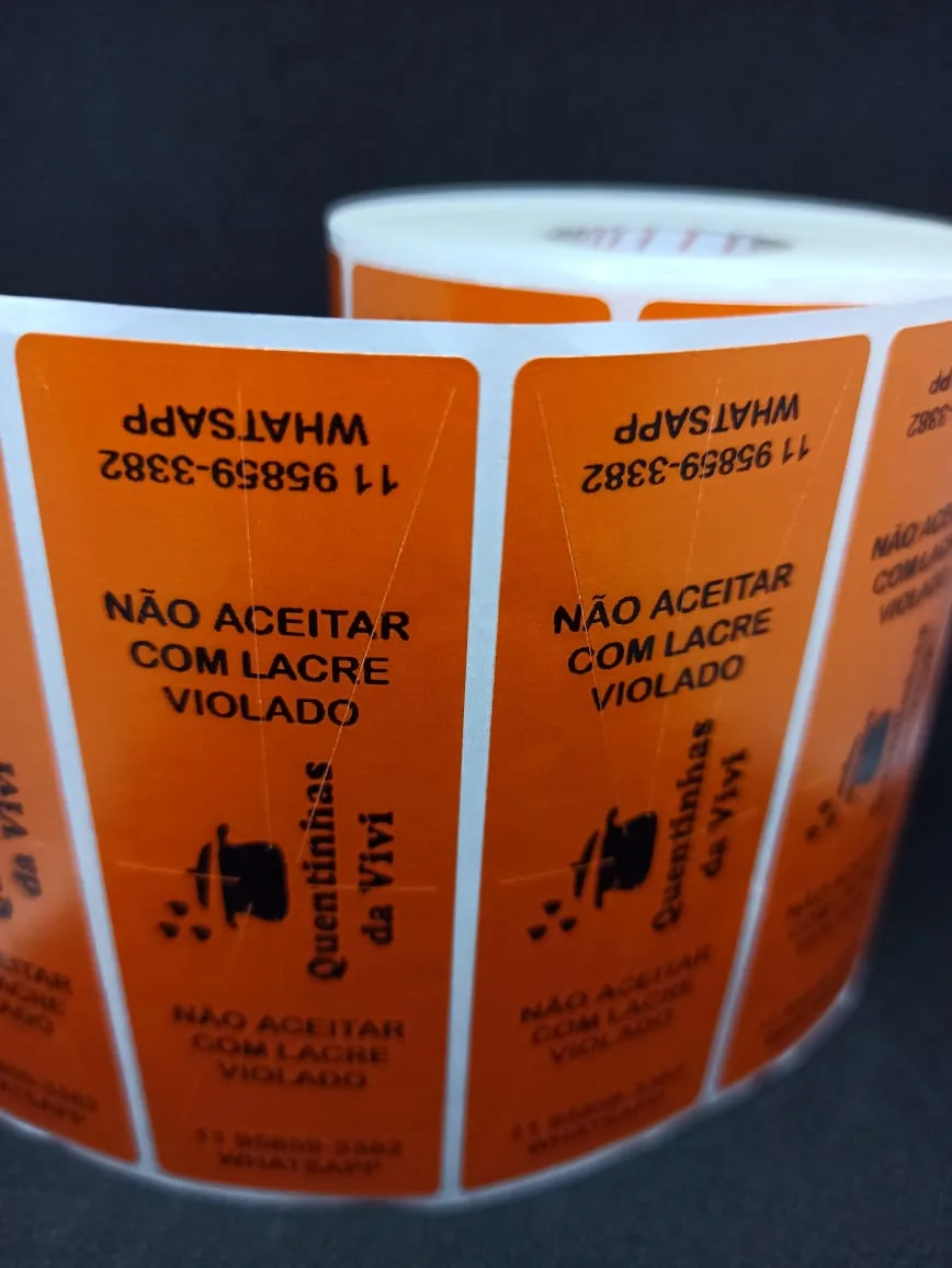 Lacre de segurança — trabalho Pantone Gráfica 6